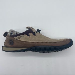 Timberland‎ Smartwool Power Lounger Tan Suede Slip On Shoes 33600 Womens 7 M